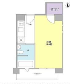 ベルファース駒場 701 間取り図