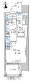パークアクシス新御徒町イースト 204 間取り図