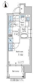 パークアクシス新御徒町イースト 604 間取り図