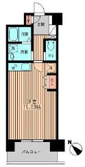 六本木ライズハウス 506 間取り図