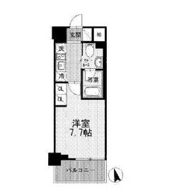 カスタリア大森3 705 間取り図