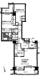 パークハウス西麻布 5階 間取り図