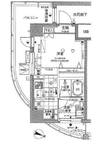 アーバンファースト神楽坂 9階 間取り図