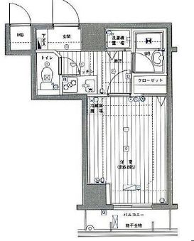 グランド・ガーラ麻布十番 5階 間取り図