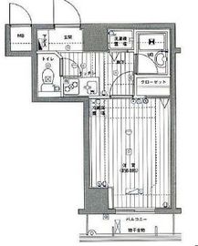 グランド・ガーラ麻布十番 5階 間取り図