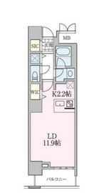 ロイヤルパークスタワー南千住 704 間取り図