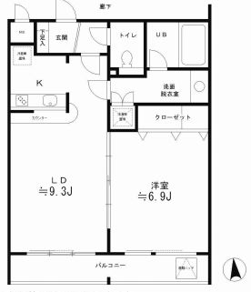 レジディア笹塚 602 間取り図