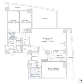 ラ・トゥール汐留 5303 間取り図