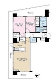 グランテール代々木 703 間取り図