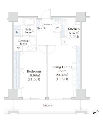 オークコート 507 間取り図