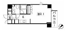 ドゥーエ南麻布 601 間取り図