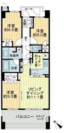 プライヴブルー東京 2階 間取り図