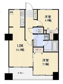 パークテラス恵比寿 304 間取り図