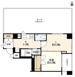 アクシア原宿 6階 間取り図