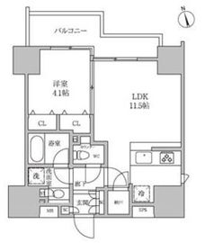 レジディア蒲田4 601 間取り図