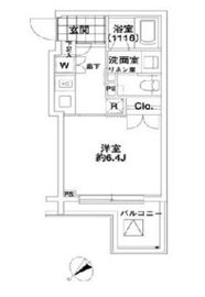 エルスタンザ代々木 208 間取り図