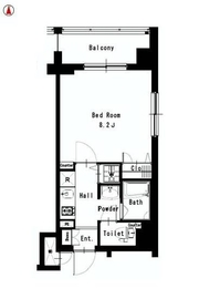 スクエア麻布 603 間取り図