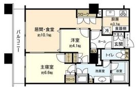 シティフロントタワー 20階 間取り図