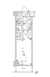 スカイコートパレス芝浦 5階 間取り図