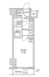 カーサスプレンディッド虎ノ門エスト 502 間取り図