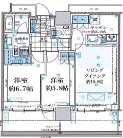 クラッシィタワー東中野 24階 間取り図