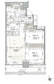 クラッシィタワー東中野 19階 間取り図