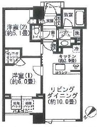 スカイフォレストレジデンス　タワー&スイート 8階 間取り図