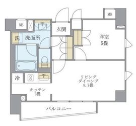 アパートメンツ白金三光坂 201 間取り図