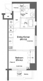 プラウドフラット新宿河田町 406 間取り図