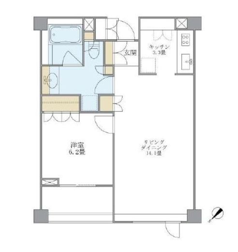 センチュリーパークタワー 109 間取り図
