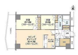キャピタルマークタワー 16階 間取り図