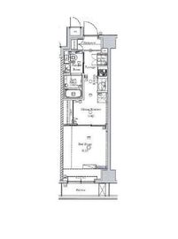 XEBEC人形町エグゼ 4階 間取り図