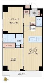 XEBEC人形町エグゼ 6階 間取り図