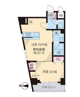 メゾン ウェル 404 間取り図