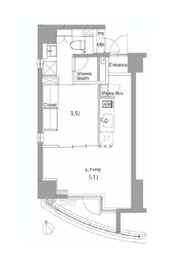 プライムアーバン麻布十番2 601 間取り図