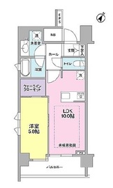 リヴェール赤坂 603 間取り図