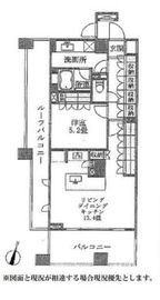 ブリリア神楽坂id 8階 間取り図