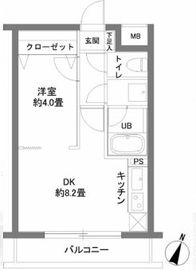 カスタリア千駄ヶ谷 302 間取り図