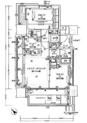 大江戸タワーレジデンス 22階 間取り図