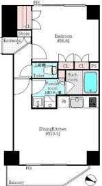 ミテッツァ千代田三崎町 8階 間取り図