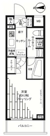 ステージグランデ大森アジールコート 8階 間取り図