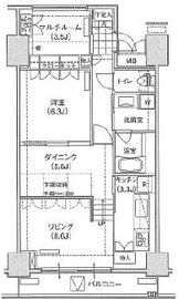 ブリリアイスト東雲キャナルコート 207 間取り図