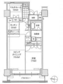 ブリリアイスト東雲キャナルコート 1212 間取り図