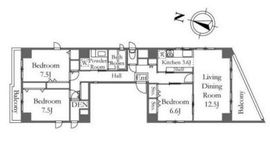 グラード西麻布 301 間取り図