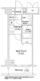 コンフォリア豊洲 418 間取り図