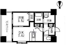 HF西新宿レジデンスウエスト 407 間取り図