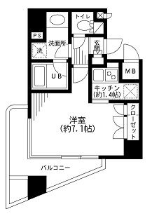 KDXレジデンス日本橋箱崎 501 間取り図