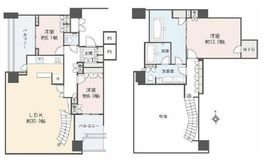 ワールドシティタワーズ キャピタルタワー 40階 間取り図