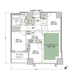 スカイフォレストレジデンス　タワー&スイート 12階 間取り図