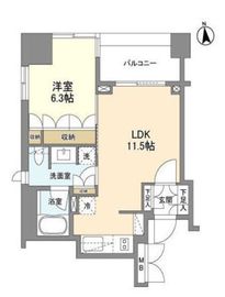 LaSante麻布十番 902 間取り図